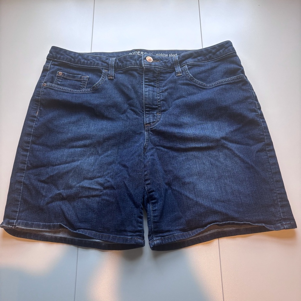 Lee Women's Dark Blue Jean Shorts